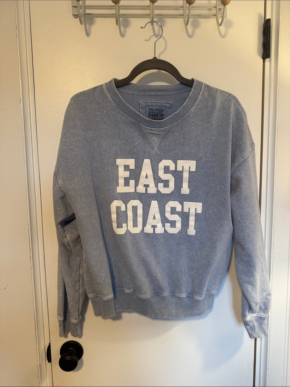 AE East Coast Blue Crewneck Sweatshirt XS